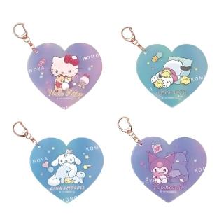 【小禮堂】Sanrio 三麗鷗 愛心壓克力吊飾 - 難過 與小夥伴款 Kitty 酷洛米 大耳狗 帕恰狗(平輸