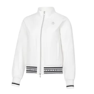 【Munsingwear】企鵝牌 女款白色小翻領鋪棉外套 MLUL6602