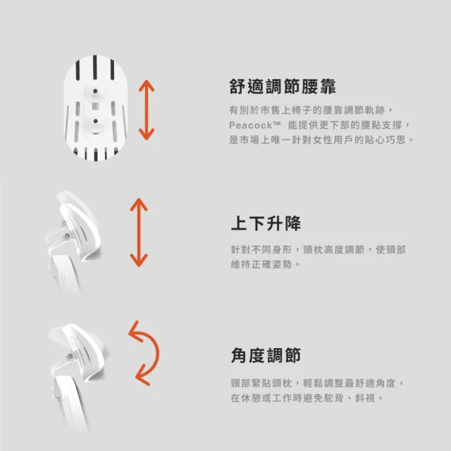 【backbone】台灣製Peacock華麗人體工學椅│全黑框│(辦公椅/椅子/人體工學椅)