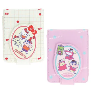 【小禮堂】雙11 Sanrio 三麗鷗 x 蠟筆小新 皮質硬殼化妝包 - 聯名款(平輸品)
