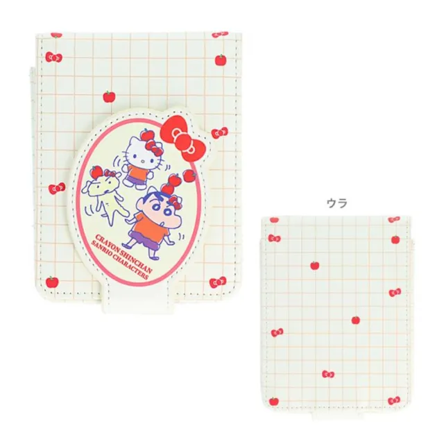 【小禮堂】雙11 Sanrio 三麗鷗 x 蠟筆小新 皮質硬殼化妝包 - 聯名款(平輸品)