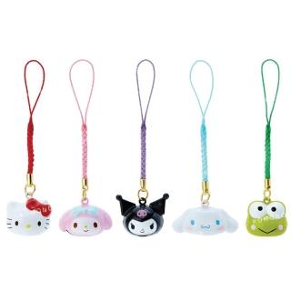 【小禮堂】Sanrio 三麗鷗 造型鈴鐺吊飾 - 大臉款 Kitty 美樂蒂 酷洛米 大耳狗 大眼蛙(平輸品)