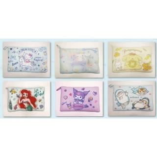 【小禮堂】天絲水洗兒童枕頭 45x30cm Kitty 美樂蒂 布丁狗 大耳狗 小美人魚 貓福珊迪(平輸品)