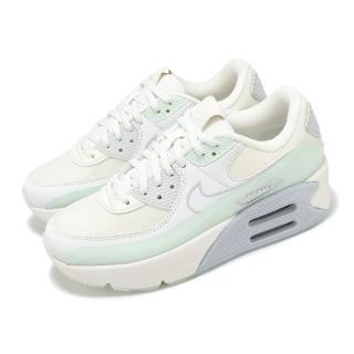 【NIKE 耐吉】休閒鞋 Air Max 90 LV8 女鞋 白 綠 氣墊 厚底 增高 運動鞋(HF0782-102)