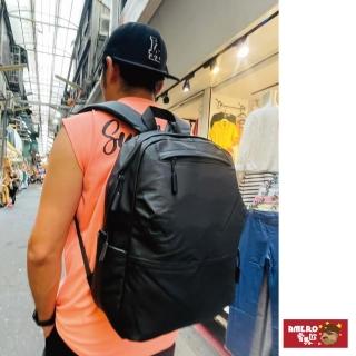 【AMERO】男包 輕量休閒商務電腦包(男包 輕量休閒商務電腦包 後揹包 雙肩包 防潑水 柔軟料)