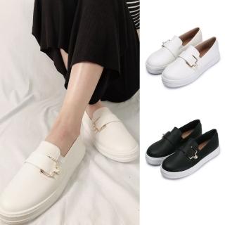 【FUFA Shoes 富發牌】現貨 優雅珍珠寬頻懶人鞋 休閒鞋(臺灣製 女鞋 懶人鞋 百搭)