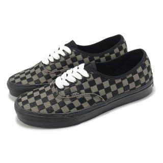 【VANS】休閒鞋 Authentic 男鞋 女鞋 棕 黑 棋盤格 帆布 刺繡 板鞋 情侶鞋(VN0009PVCJK)