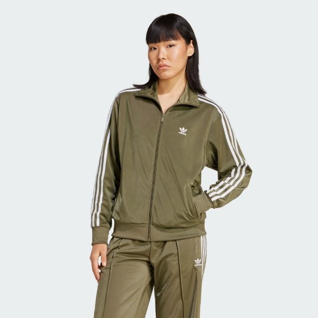 【adidas 愛迪達】外套 女款 立領外套 運動 亞規 FIREBIRD TT 綠 IY4742