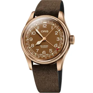 【ORIS 豪利時】時空旅人 指針式日期青銅錶(0175477413166-0752074BR)