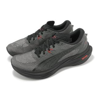 【PUMA】慢跑鞋 Deviate Nitro 3 男鞋 黑 灰 氮氣中底 碳板 回彈 運動鞋(309707-12)