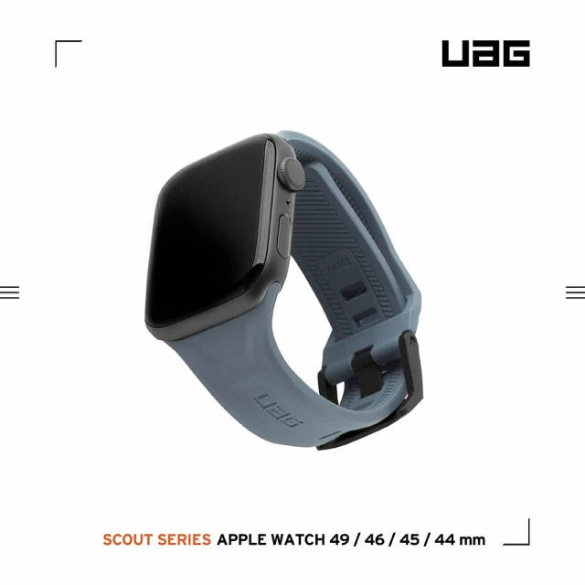 UAG Apple Watch 42/44/45/46/49mm 潮流矽膠錶帶-天空藍(手錶帶)