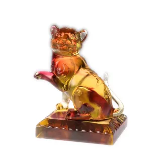 【tittot 琉園】招財虎-擺飾(虎/琉園十二肖飲水思源系列/迎賓/禮品/典藏/水晶/琉璃/祝福)