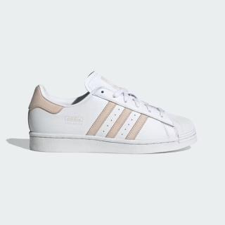 【adidas 愛迪達】休閒鞋 女鞋 運動鞋 SUPERSTAR W 白粉 IG4540