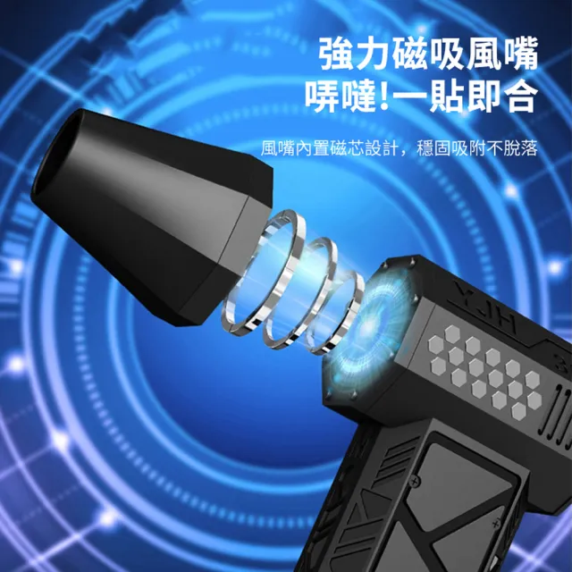 【ANTIAN】13萬轉 手持暴風高速無線強力吹塵槍 渦輪暴力吹塵器 烤肉生火 戶外吹氣泵