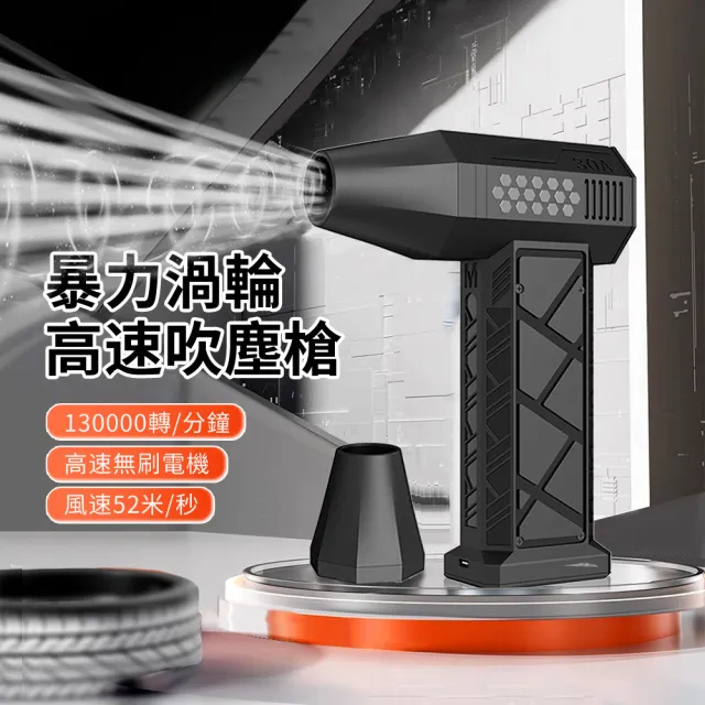 【ANTIAN】13萬轉 手持暴風高速無線強力吹塵槍 渦輪暴力吹塵器 烤肉生火 戶外吹氣泵