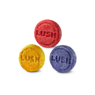 【LUSH 嵐舒】人氣精選三重奏 洗髮皂3件組(清新香氣/肉桂葉/清新/茉莉)