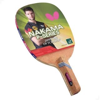 【BUTTERFLY】原廠貨 NAKAMA P-6 直板桌球拍/競賽/運動/健身/娛樂 貼皮正手板(蝴蝶牌)