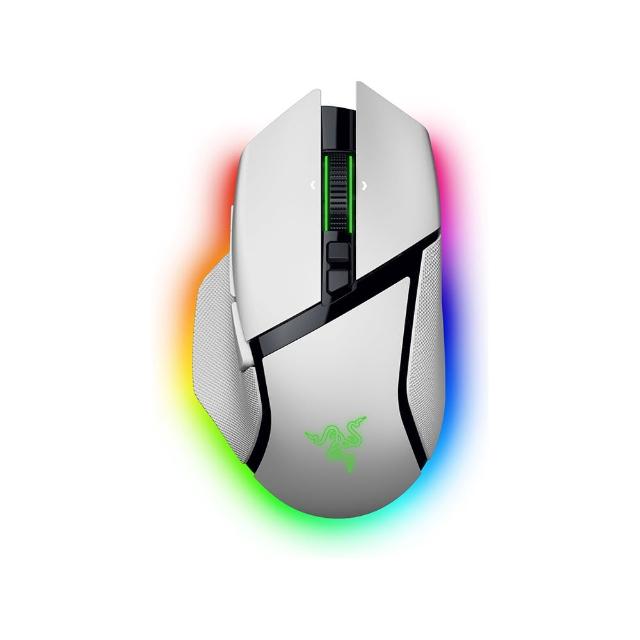 【Razer 雷蛇】Basilisk 巴塞利斯蛇 V3 Pro 35K 無線電競滑鼠-白色(RZ01-05240200-R3A1)