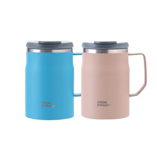 【CookPower 鍋寶】內陶瓷保溫保冰辦公杯500ml(2色選)