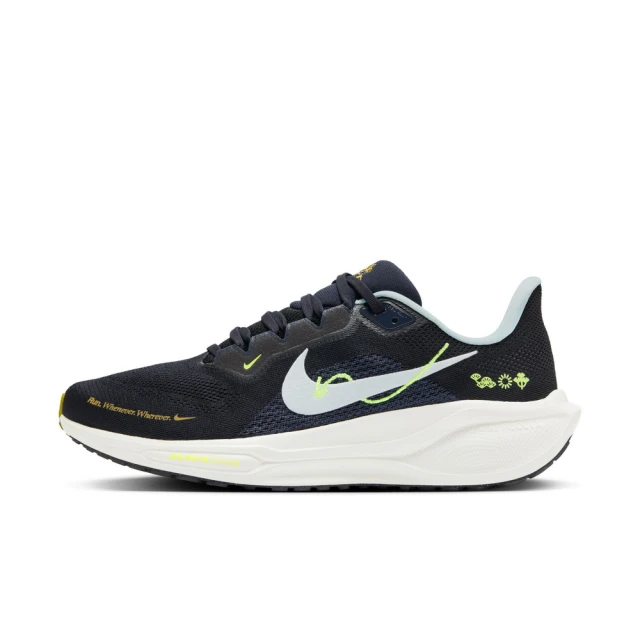 NIKE 耐吉 AIR ZOOM PEGASUS 41 慢跑鞋 運動鞋 男鞋 黑 白 綠 小飛馬 刺繡 透氣 緩震(HQ3452-041)