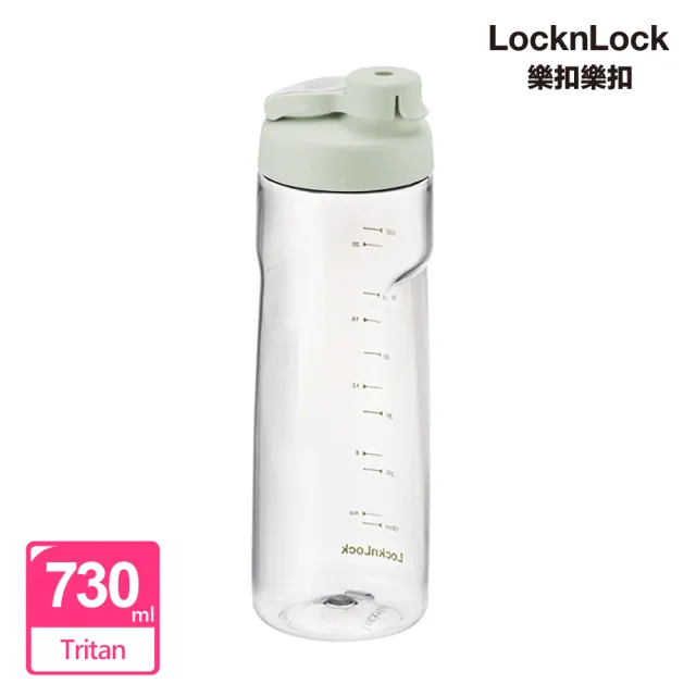 【LocknLock樂扣樂扣】官方直營 買一送一-Tritan簡約好握隨身水瓶730ml(二色任選/運動水壺)