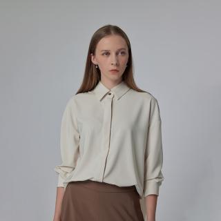 【giordano ladies】背面百摺緞面襯衫(02344508)