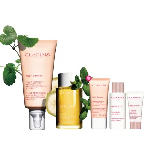 【CLARINS 克蘭詩】孕媽咪撫紋調理呵護組(撫紋霜+調和油 孕期護理)