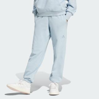【adidas 愛迪達】長褲 女款 運動褲 棉褲 縮口褲 亞規 W ALL SZN FT PT 藍 IY6816(L4985)