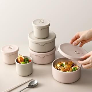 【FaSoLa】食品用鉑金矽膠可微波分隔便當盒組250ml 一般款