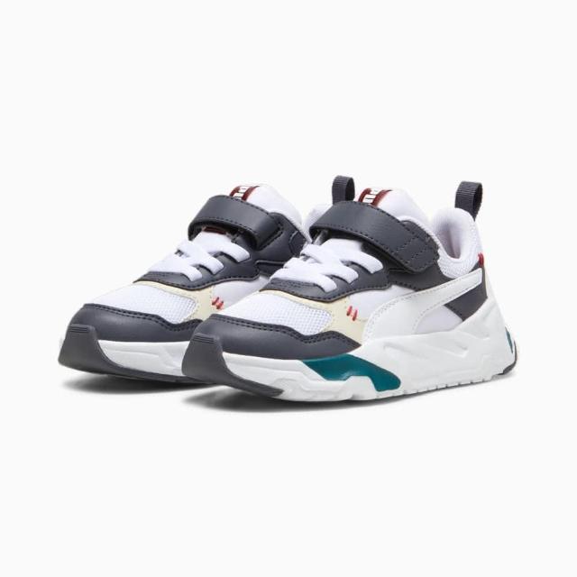 【PUMA】運動鞋 童鞋 中童 兒童 魔鬼氈 Trinity MID 90s AC+ PS 10 白灰 39800001