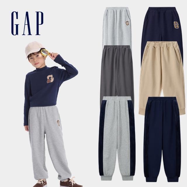 【GAP】Logo刺繡束口鬆緊運動褲-多款可選(635502&641753&646065)