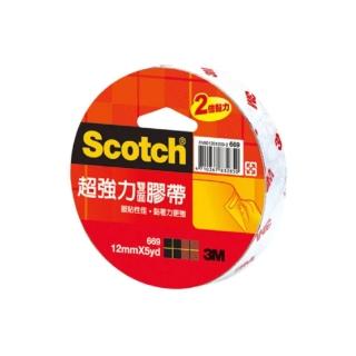 【3M】超強力雙面膠帶 12mmx5Y 669(手作 美勞 事務 學生)