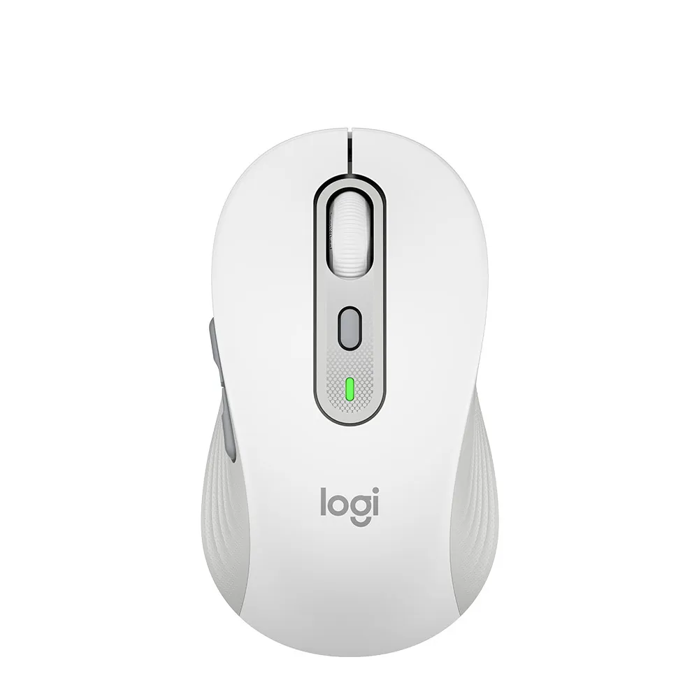 【Logitech 羅技】M750多工靜音無線滑鼠(珍珠白)