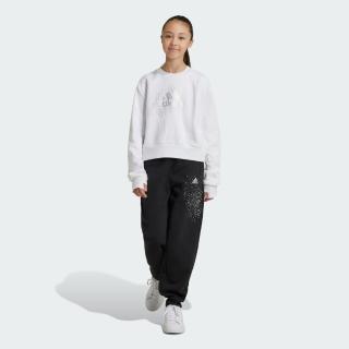【adidas 愛迪達】長褲 童裝 大童 女童 運動褲 亞規 JG GLM PANT 黑 IV9430