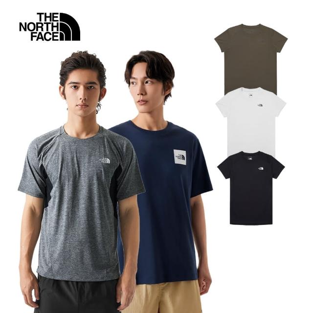 【The North Face】夏季必備-男女款吸濕排汗/純棉短T(多款任選)