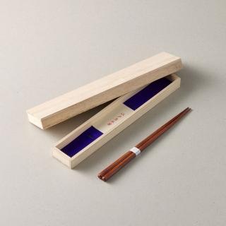 【有種創意食器】日本川上 - 龜甲六角木筷 - 棕色 - 禮盒裝(21cm)