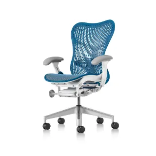 【Herman Miller】Mirra 2 全功能 - 白框藍綠背｜世代家具｜原廠授權代理商(人體工學椅/電腦椅/辦公椅)