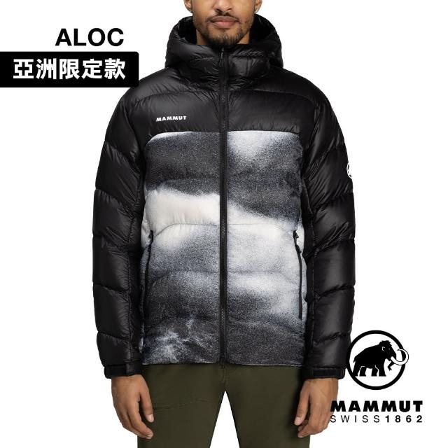 【Mammut 長毛象】Gravity IN Hooded Jacket AF Men Grain 日系防潑水羽絨連帽外套 黑/白 男款 #1013-03260