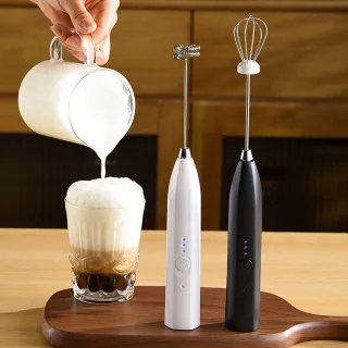 【YUNMI】手持電動奶泡器 三檔可調打泡器 奶泡打發器 攪拌器 打蛋器(烘焙/咖啡拉花必備)