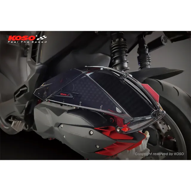 【KOSO】高效率空濾外蓋 V2(YAMAHA 六代勁戰/FORCE 2.0/AUGUR/BWS 水冷/N-MAX 2020空濾蓋  顏色：透明燻黑)