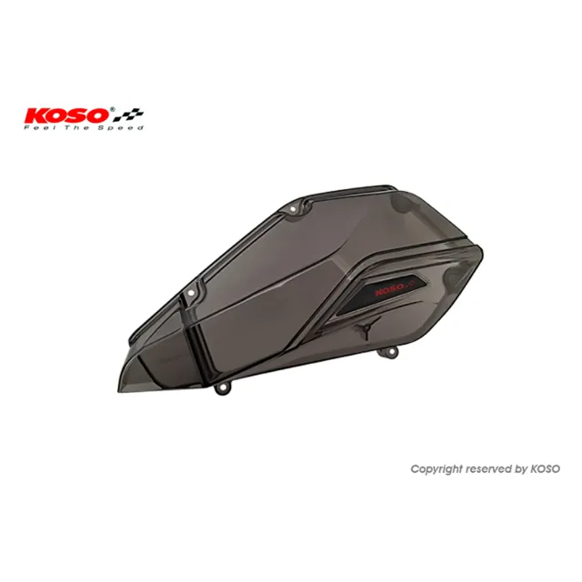 【KOSO】高效率空濾外蓋 V2(SYM 三陽 DRG-158 / MMBCU-158 空濾蓋  顏色：透明燻黑)