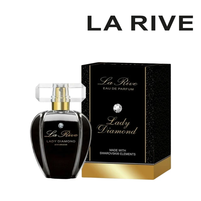 LA RIVE Lady Diamond施華洛-黑 淡香精75ml(專櫃公司貨 歐洲原裝進口)