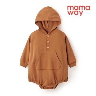 【mamaway 媽媽餵】BABY棉質連帽寬鬆包屁衣