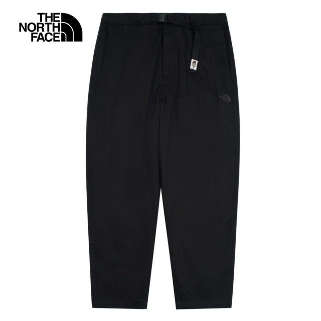 【The North Face】TNF 休閒 吸濕排汗附休閒長褲 M M66 TWILL WIDE LEG PANT-AP 男 黑(NF0A89YSJK3)