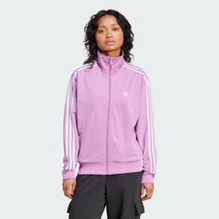 【adidas 愛迪達】外套 女款 運動外套 立領外套 亞規 FIREBIRD TT 粉 IY4741