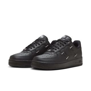 【NIKE 耐吉】Wmns Air Force 1 07 LX 全黑 休閒鞋 穿搭 女鞋 男鞋 黑 金屬小勾 銀勾(HQ1180-001 ∞)