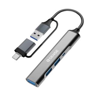 【ESENSE 逸盛】S649 四合一Type-C/USB3.2 Gen1 HUB集線器