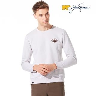 【Jack Nicklaus 金熊】GOLF男款抗UV吸濕排汗圓領T-SHIRT(卡其色)