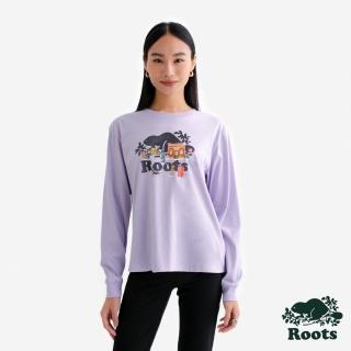 【Roots】Roots女裝- WINTER COOPER 長袖上衣(蘭花紫)