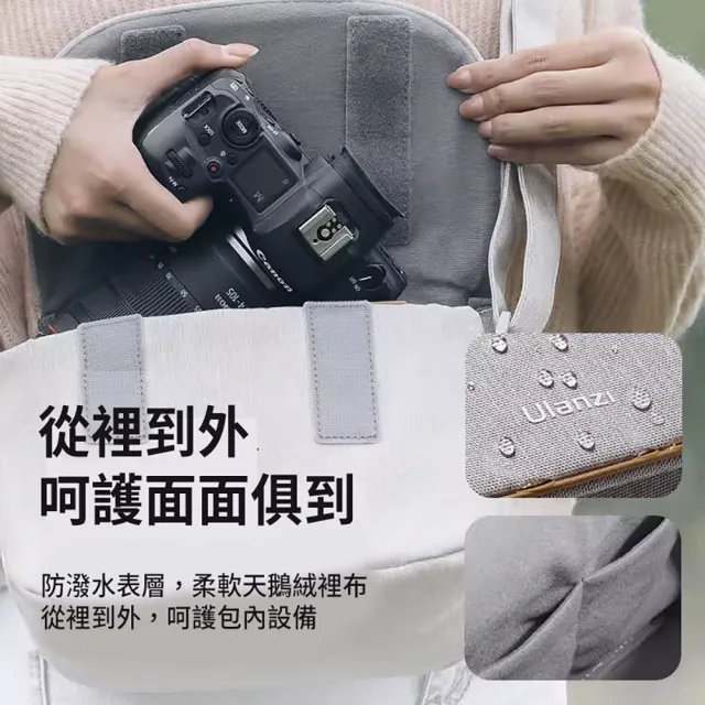 【Ulanzi 優籃子】F01 3L 輕量出行單肩包(相機鏡頭保護收納休閒數位攝影包)